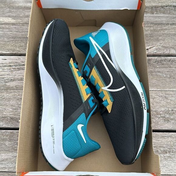 Nike Pegasus 38 NFL Jacksonville Jaguars Size 7 Men's Running Shoes NWT SNEAKERS - Picture 8 of 8